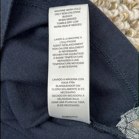 MICHAEL MICHAEL KORS NAVY BLUE POLO TRIMMED TWO POCKETS SIZE XXL - Picture 9 of 10